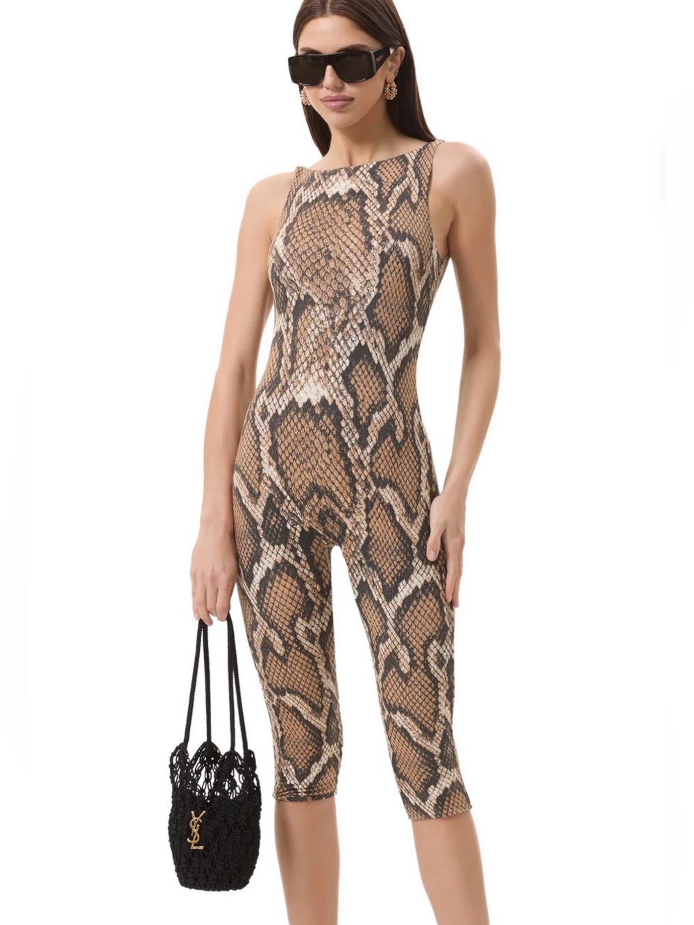 Afrm snake print onsie
